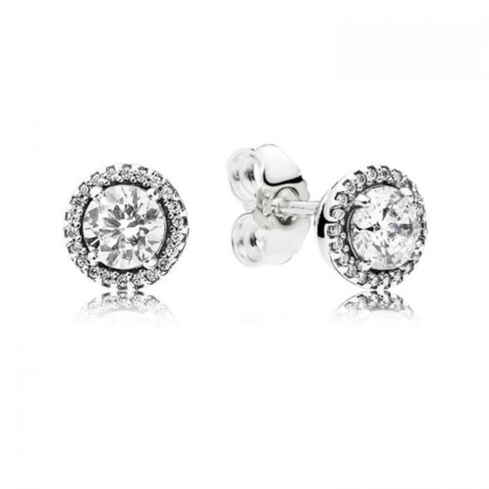 NEW Pandora Signature Classic Elegance CZ Earrings